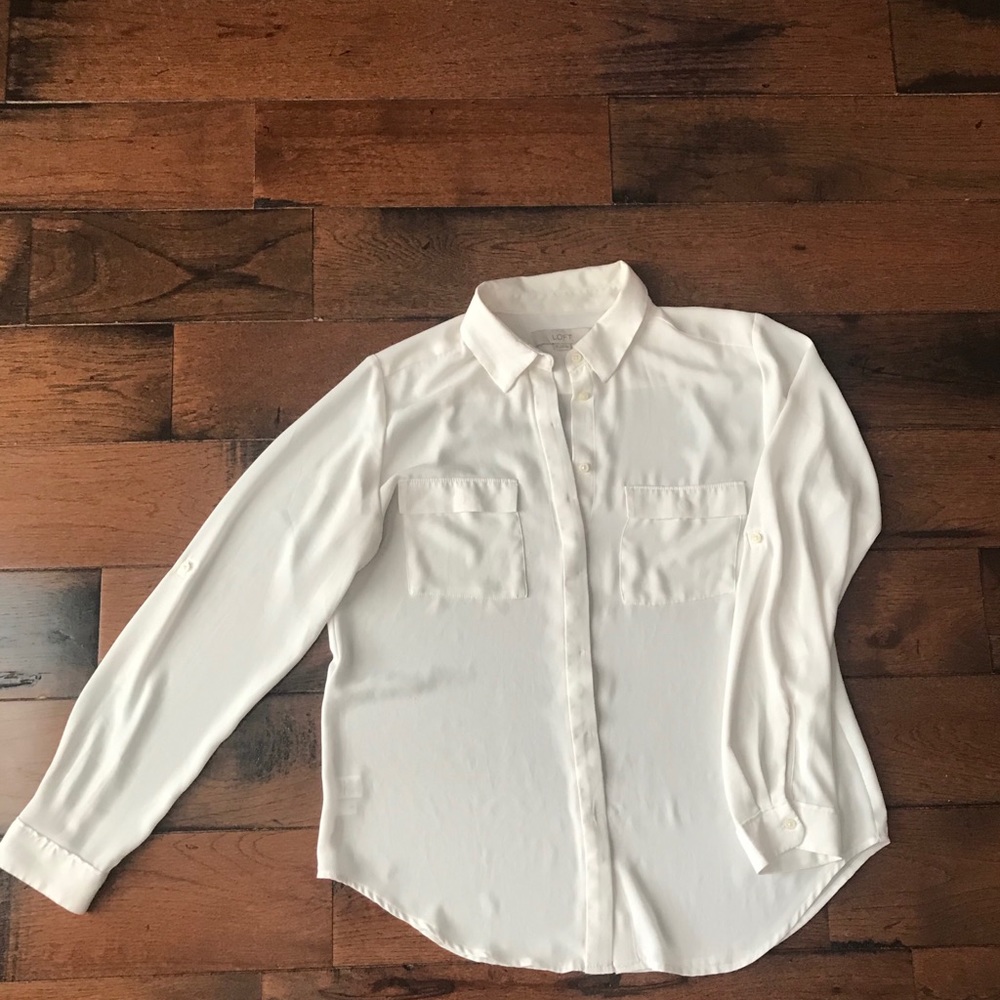 Loft Classic Button Up Blouse